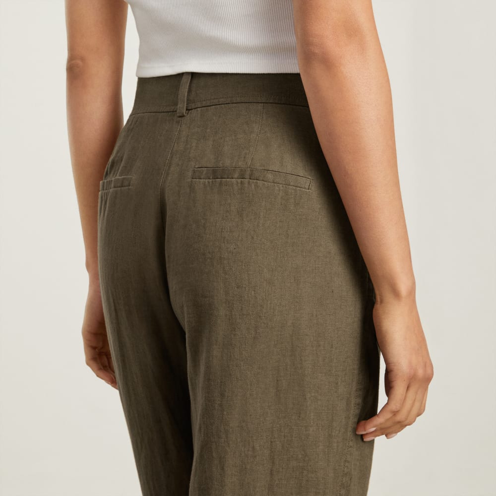 The Linen Way-High® Drape Pant  | Beech