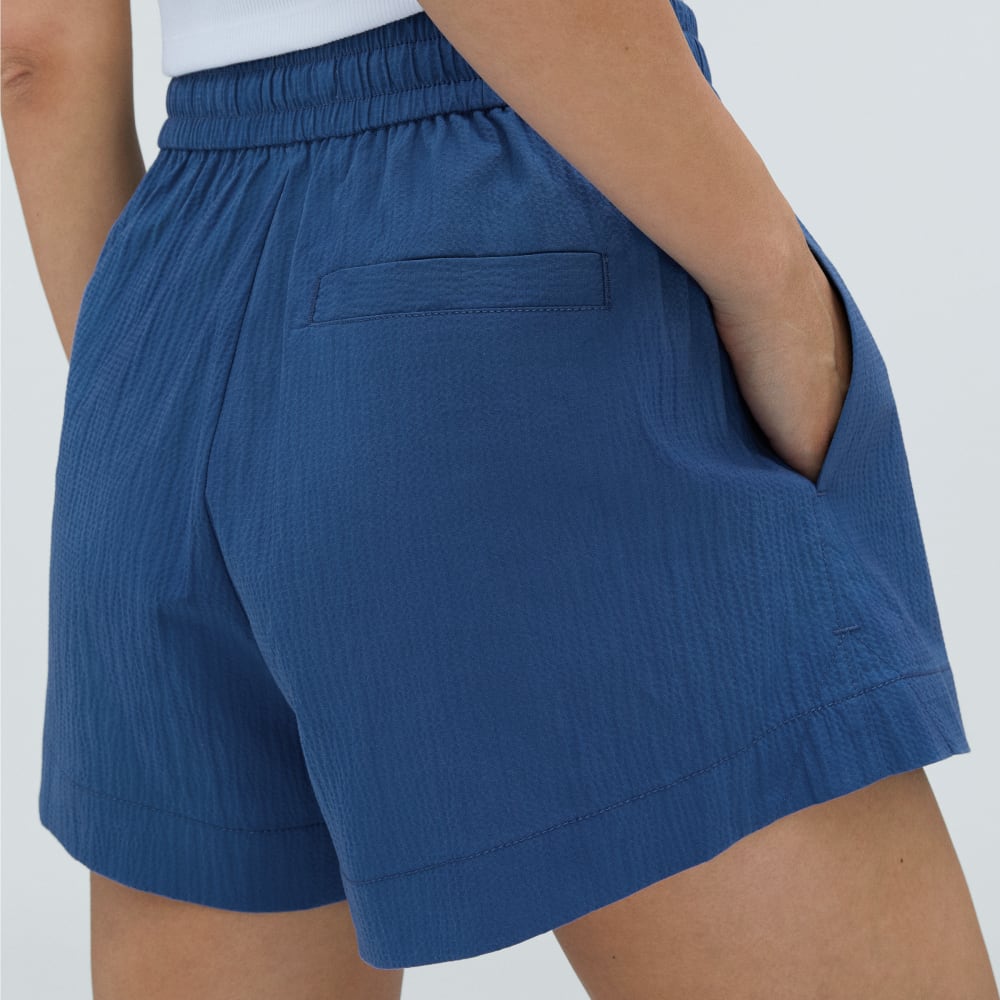 The Seersucker Boxer Short | Deep Blue
