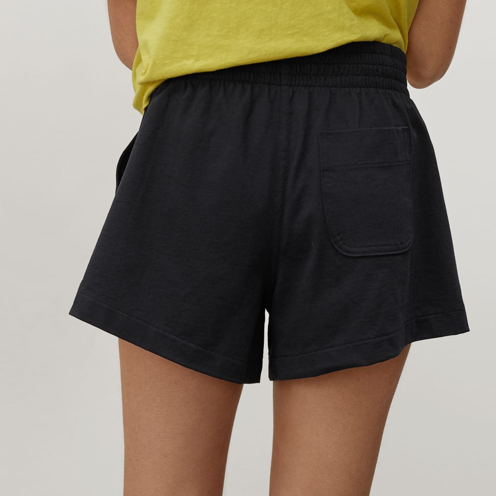 The Retro Jersey Short | Black