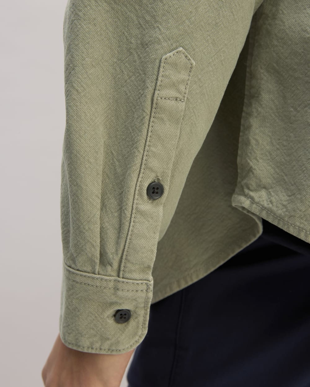 The Canvas Organic Cotton Overshirt | Sage Green