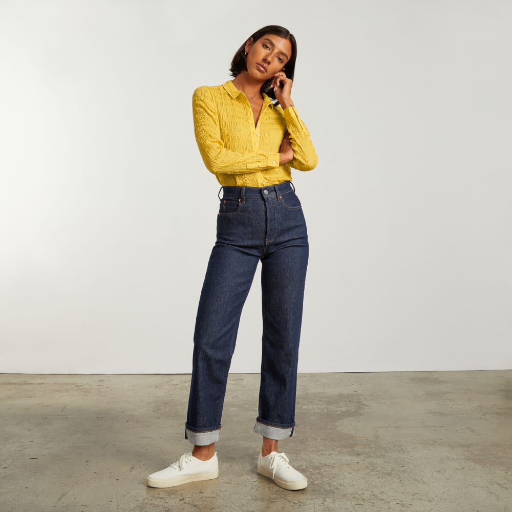 The Button Smock Top | Super Lemon