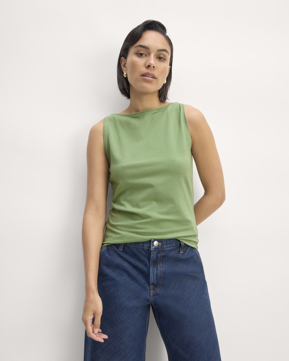 The Form Boatneck Tank | Jade Green