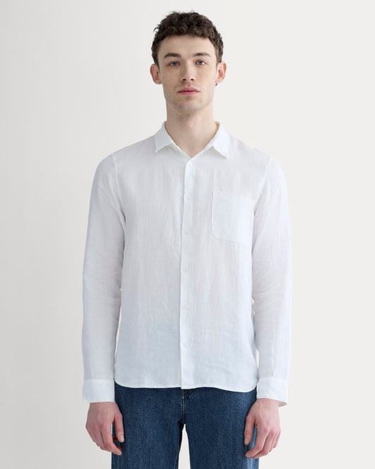 The Classic Shirt in Linen | White