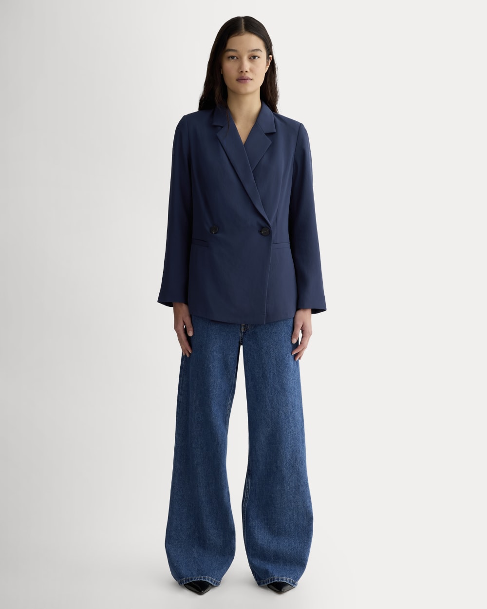 The Drapey Blazer | Navy