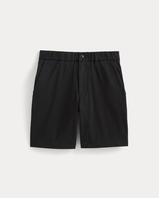 The Pull-On Performance Chino Short | Black