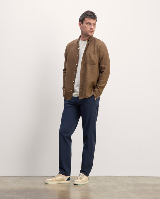 The Classic Shirt in Linen | Cocoa