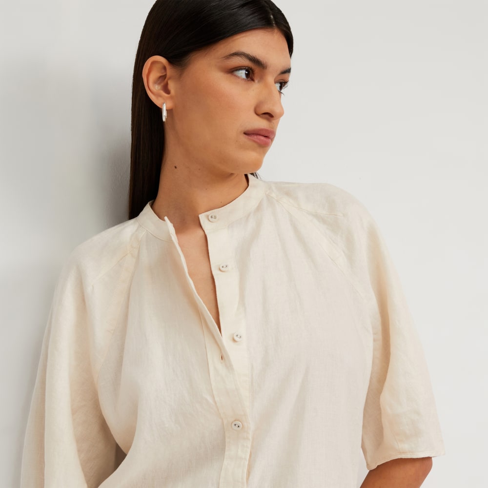 The Linen Puff Sleeve Shirt | Canvas