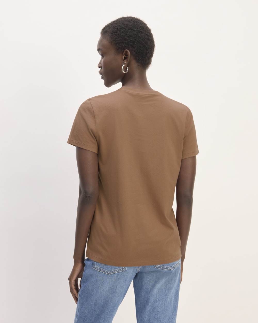 The Slim Crew in Essential Cotton | Carob Brown