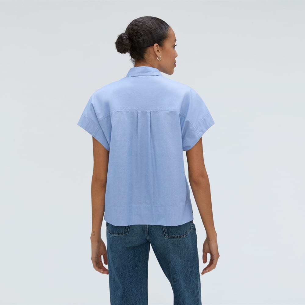 The Short-Sleeve Box Shirt | Slate Blue