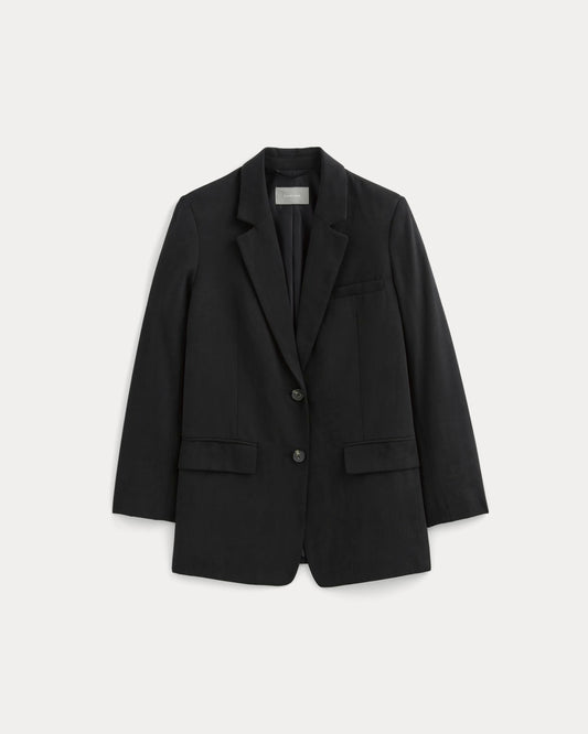 The Oversized Blazer in Buttersmooth | Black