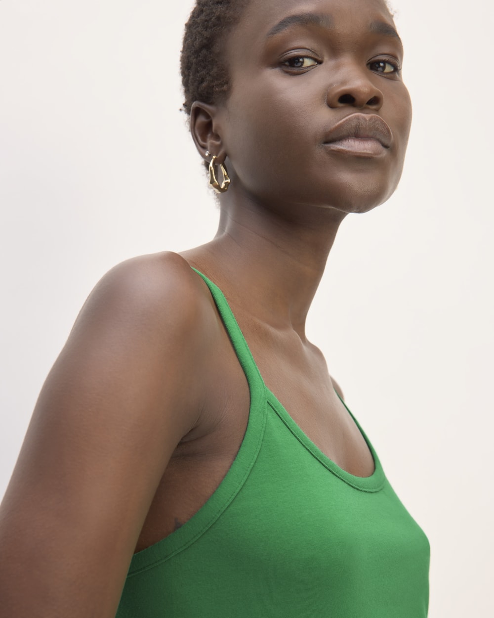 The Supima® Form Spaghetti Strap Cami | Grass Green