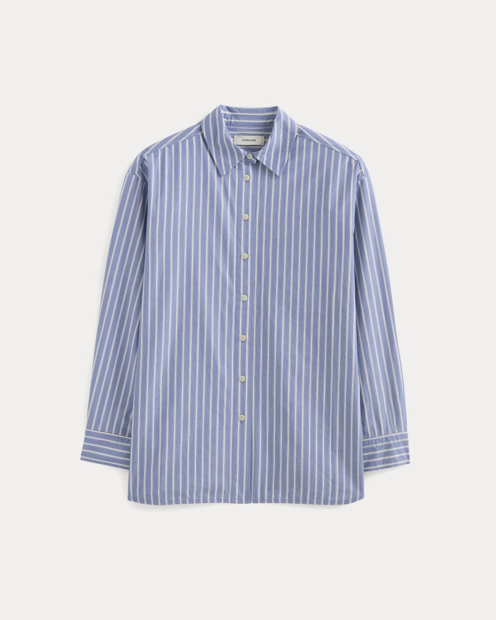 The Boyfriend Shirt in Ultrasoft Cotton | Dutch Blue / Bone