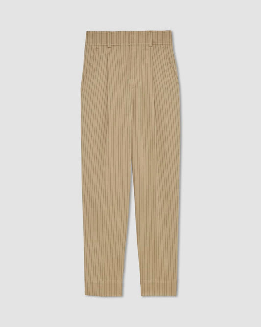The Draper Tapered Pant in Buttersmooth | Cornstalk / Black