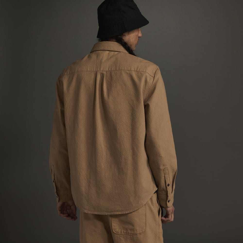 The Canvas Organic Cotton Overshirt | Cappuccino