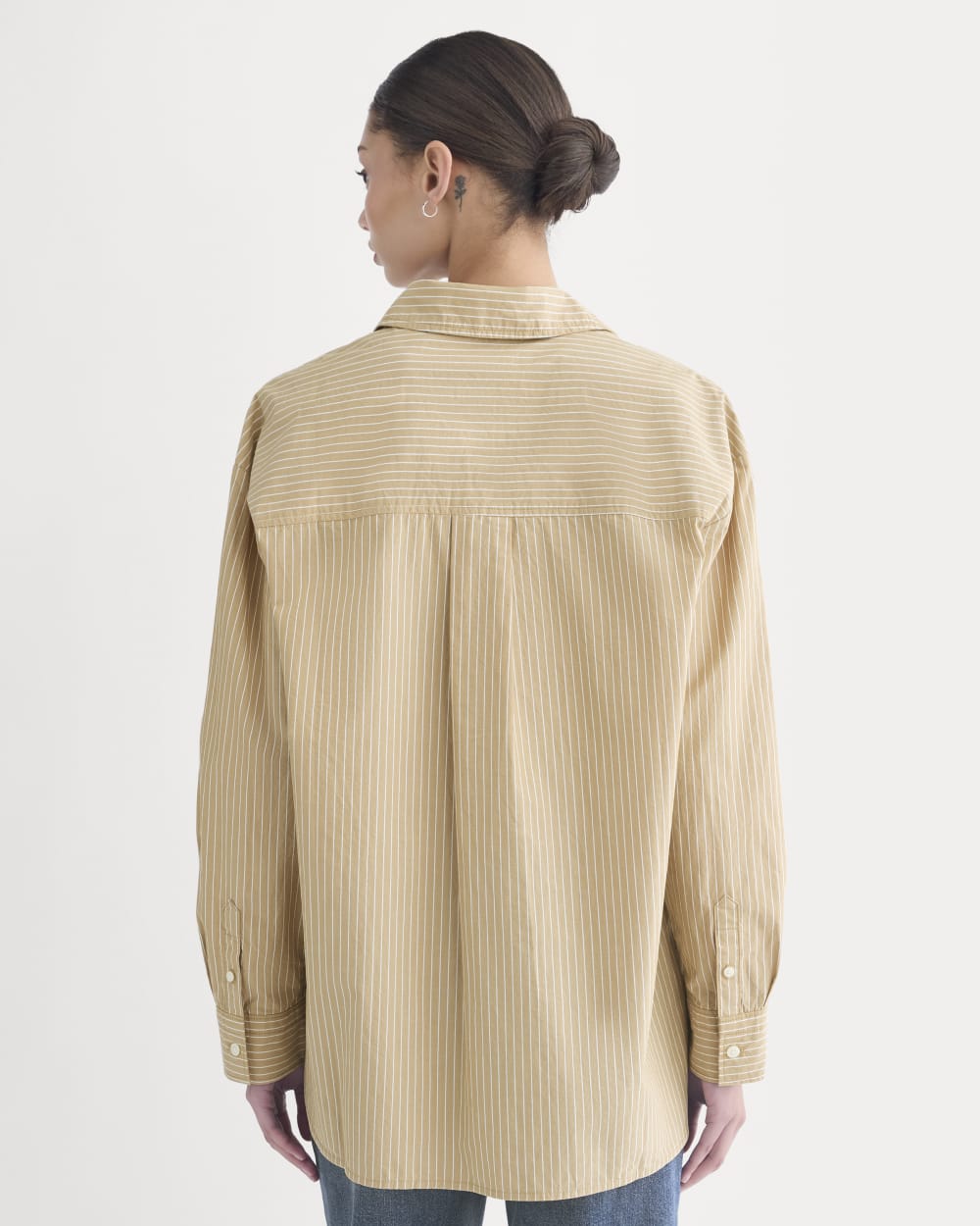 The Boyfriend Shirt in Ultrasoft Cotton | Tiger's Eye / Optic White