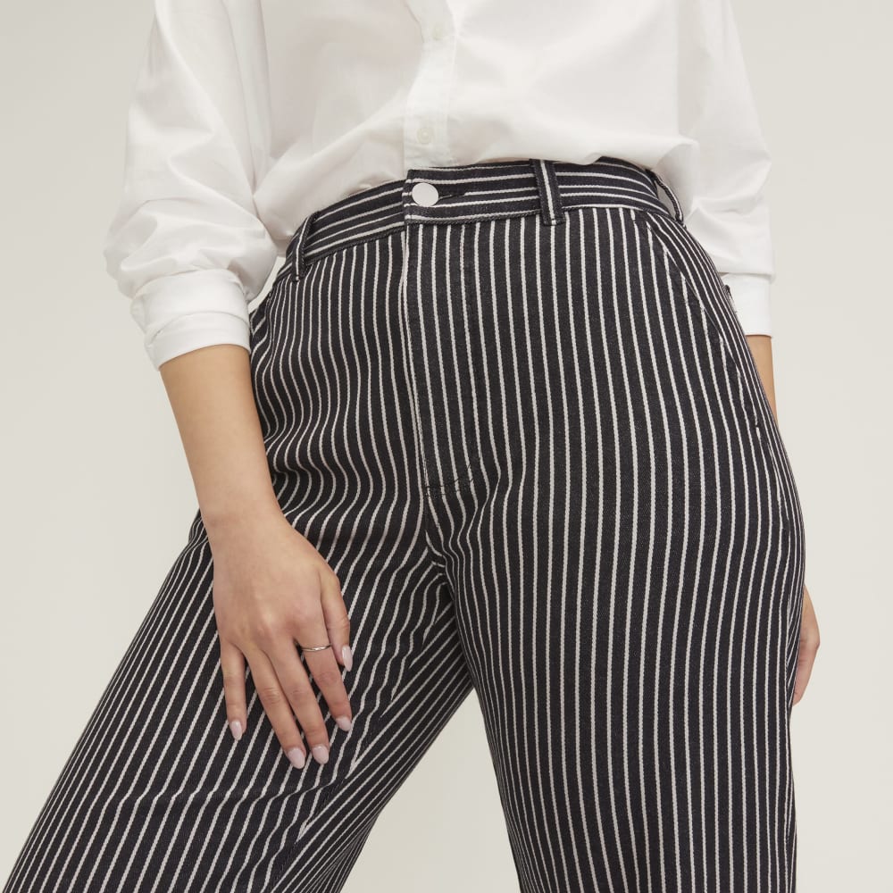 The Utility Barrel Pant | Black / Bone | Regular