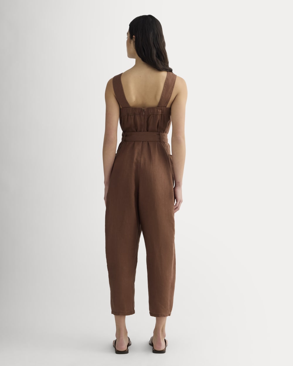 The Utility Coverall in Linen | Cedarwood