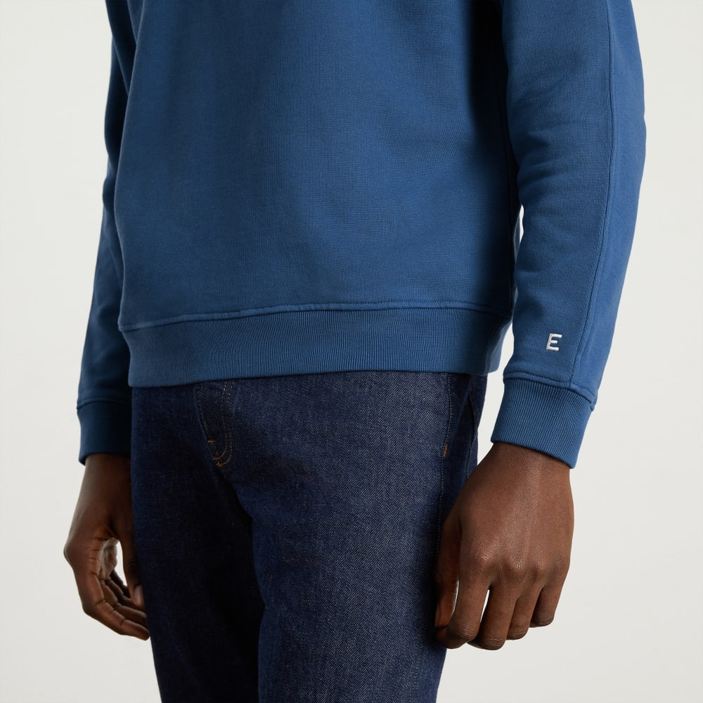The Track Crewneck Sweatshirt | Deep Blue
