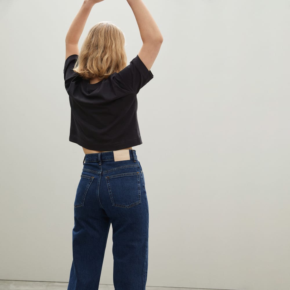 The Organic Cotton Cropped Tee | Black