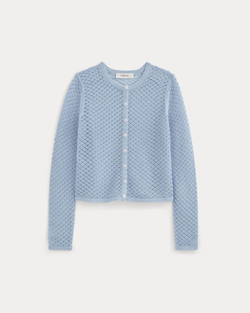 The Lace Knit Cardigan | Sky Blue