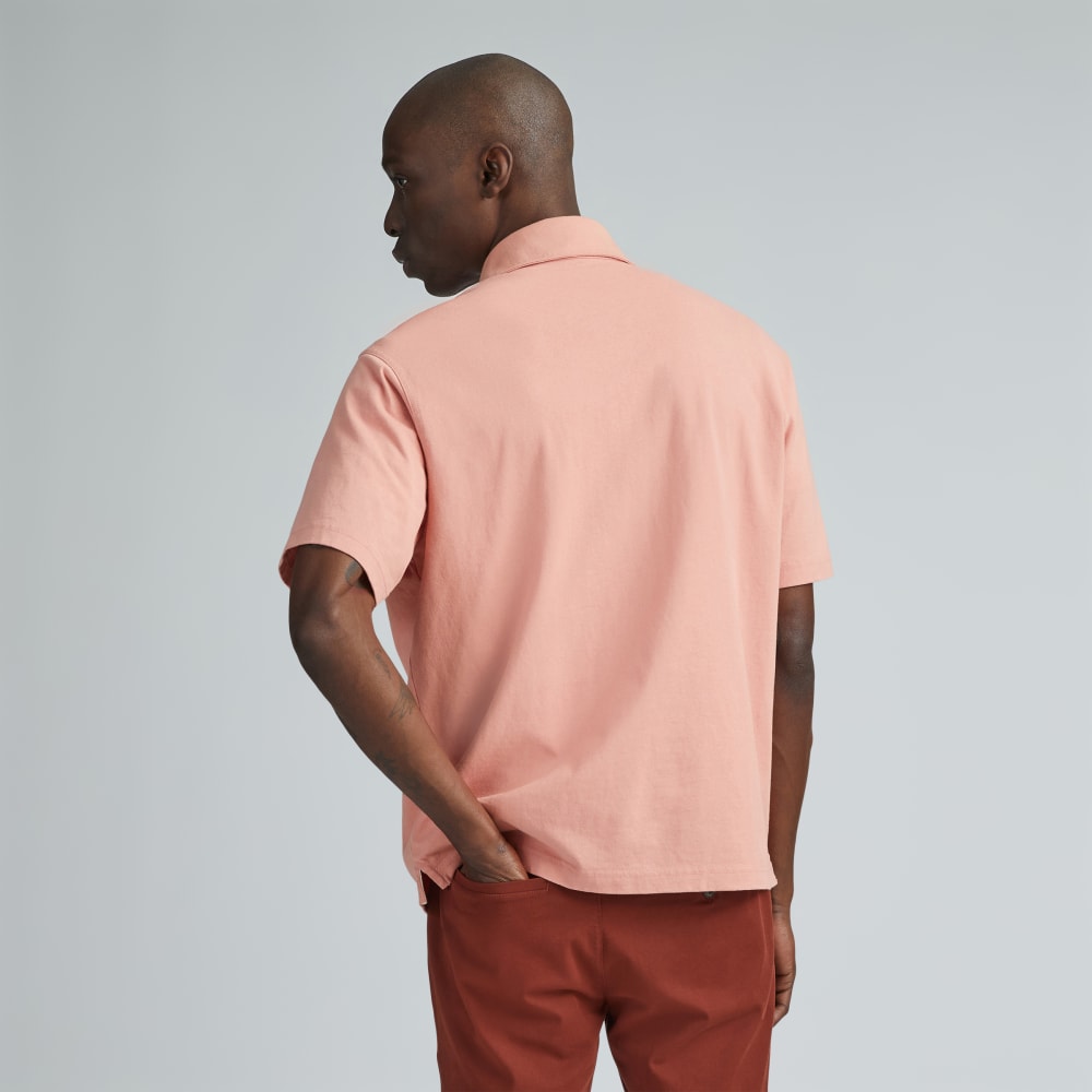 The Premium Weight Relaxed Polo | Light Rose
