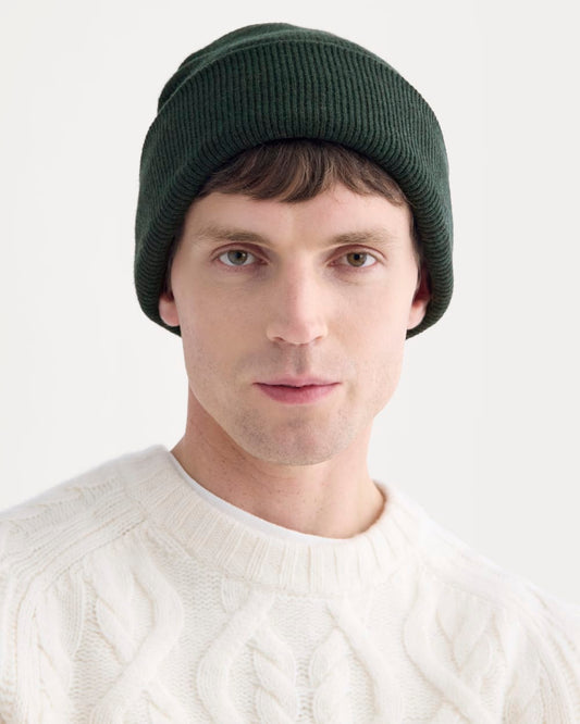 The Cabin Beanie | Heathered Dark Sea