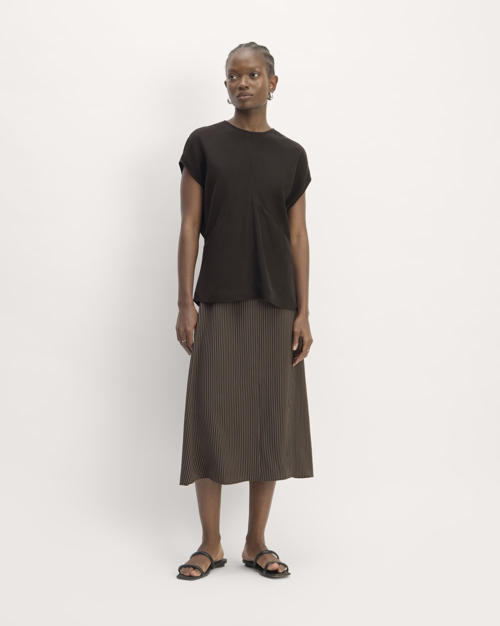 The Drape Top in Butterlite | Black