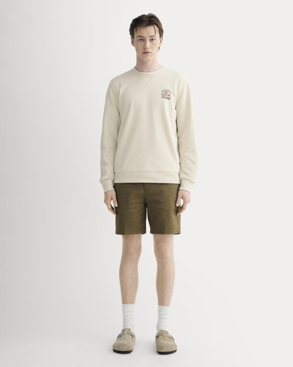 The Everlane x Parks Project French Terry Crew | Natural / Brown
