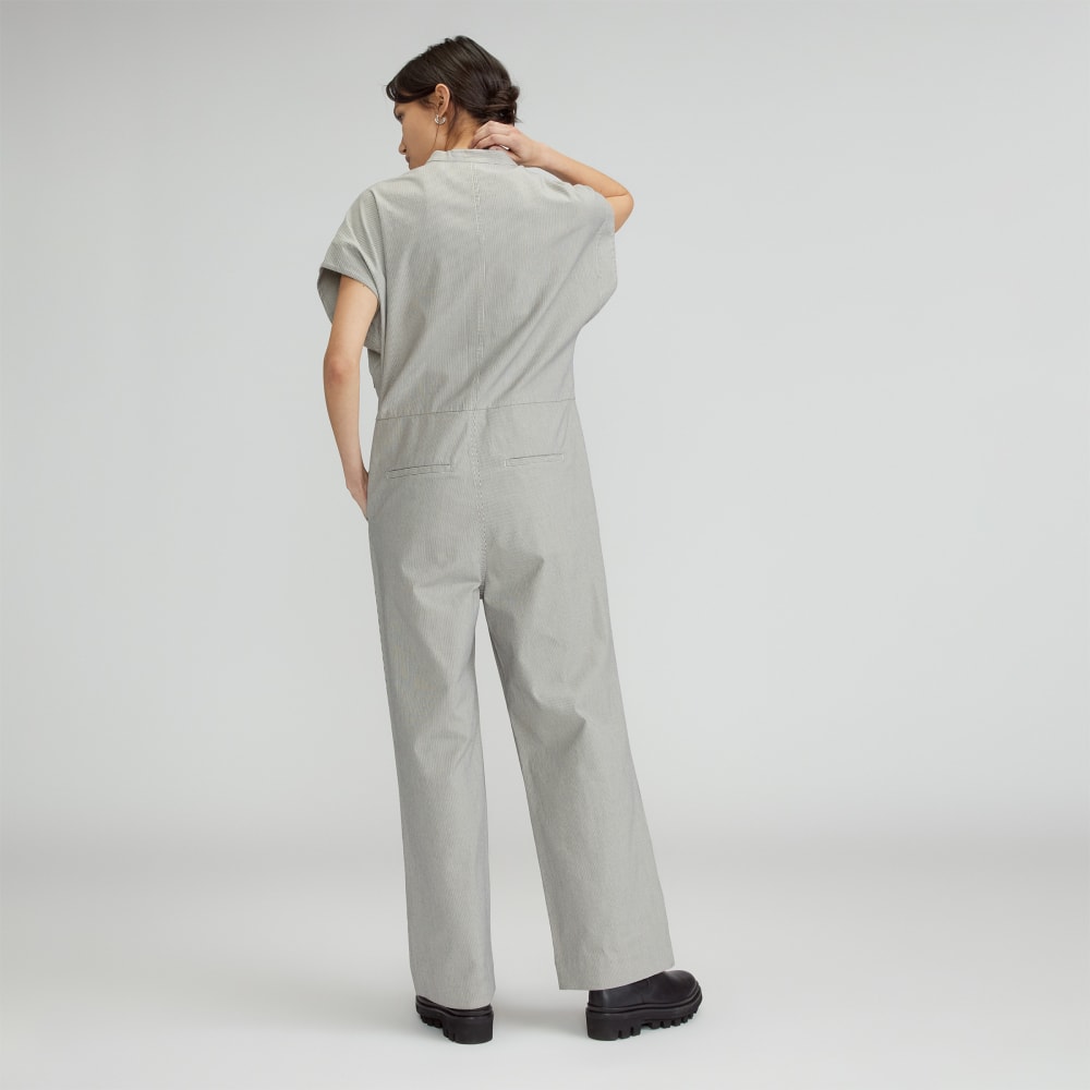 The Easy Workwear Jumpsuit | Canvas Tan / Navy