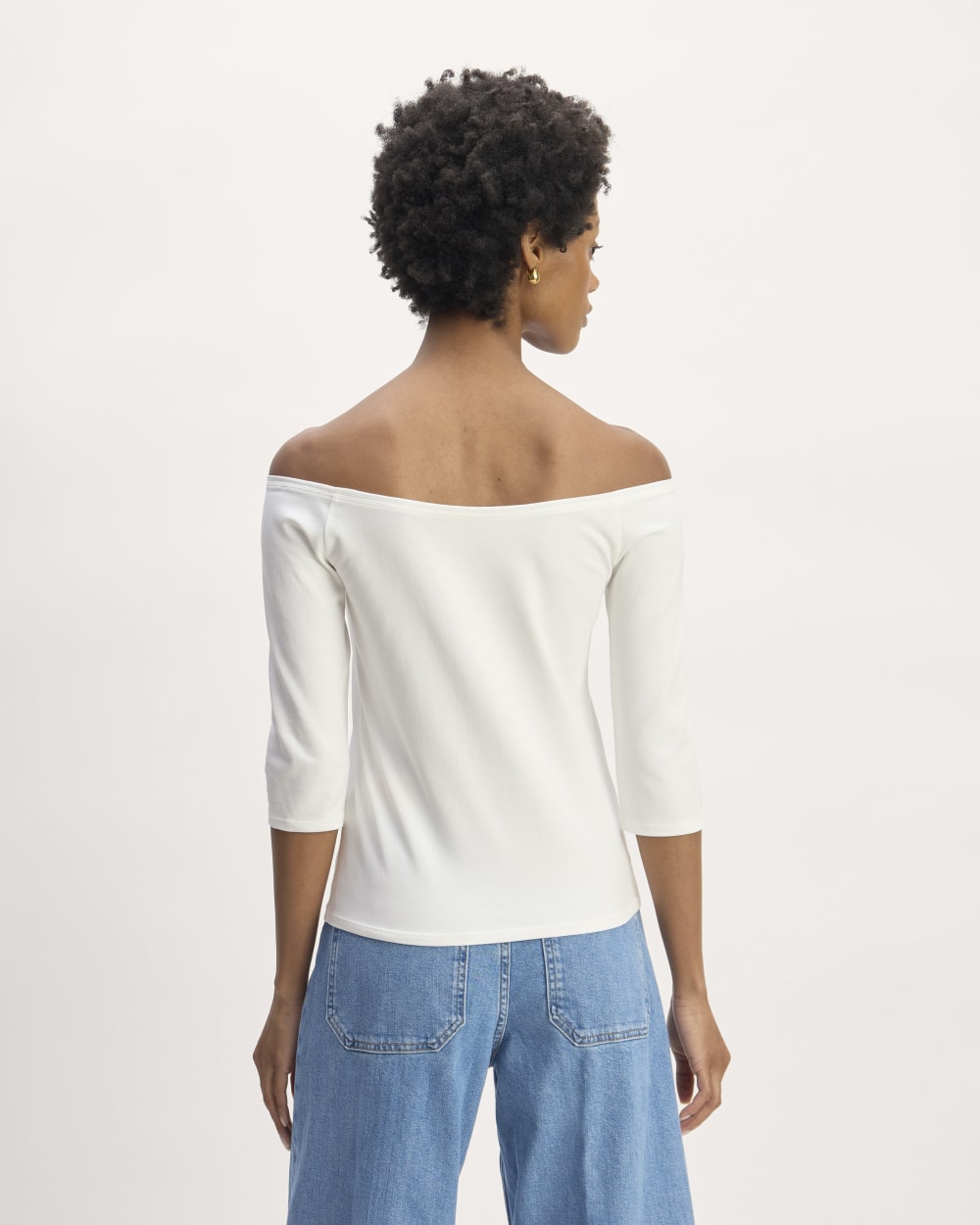 The Form Off-Shoulder Top | White