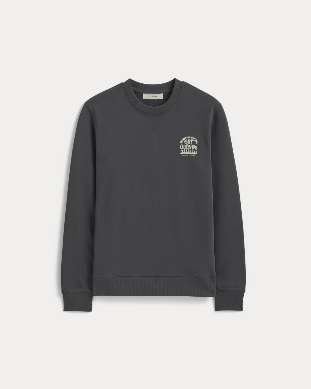The Everlane x Parks Project French Terry Crew | Forged Iron / Natural