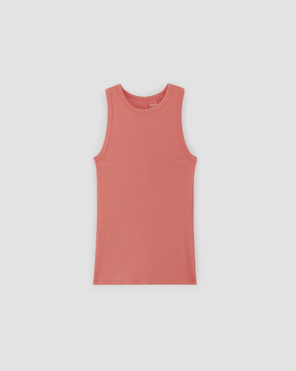 The Luxe Rib Racerback Tank | Coral