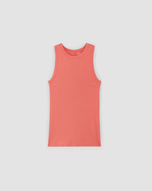 The Luxe Rib Racerback Tank | Coral