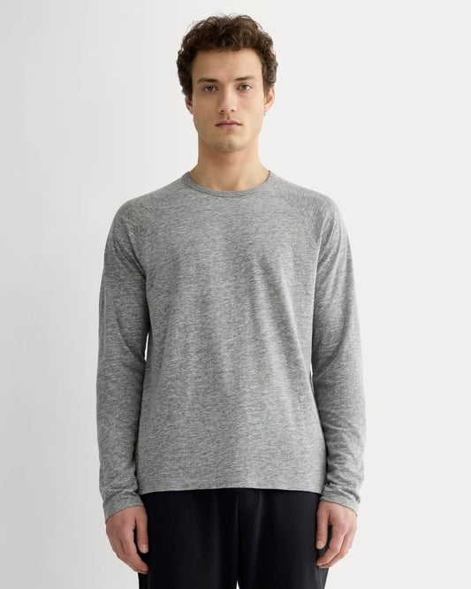 The Rec Long-Sleeve Crew |  Heathered Grey