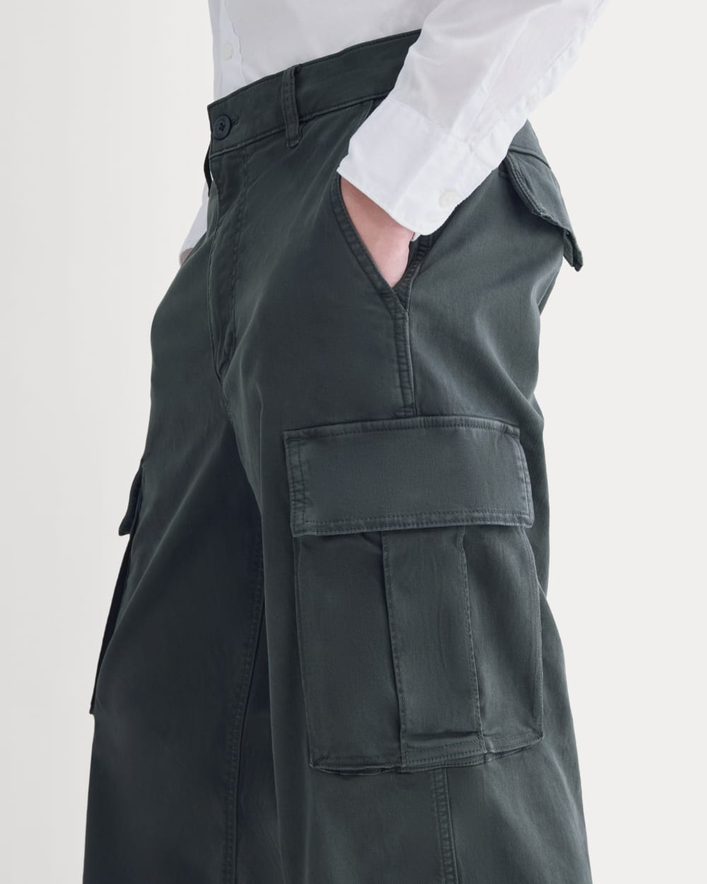 '90s Baggy Cargo Pant | Washed Black