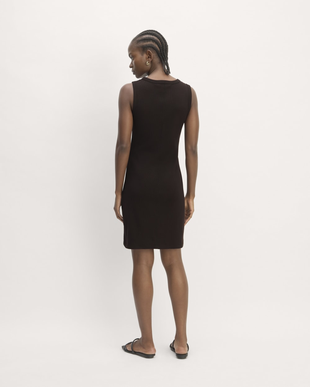 The Ribbed Mini Dress | Black