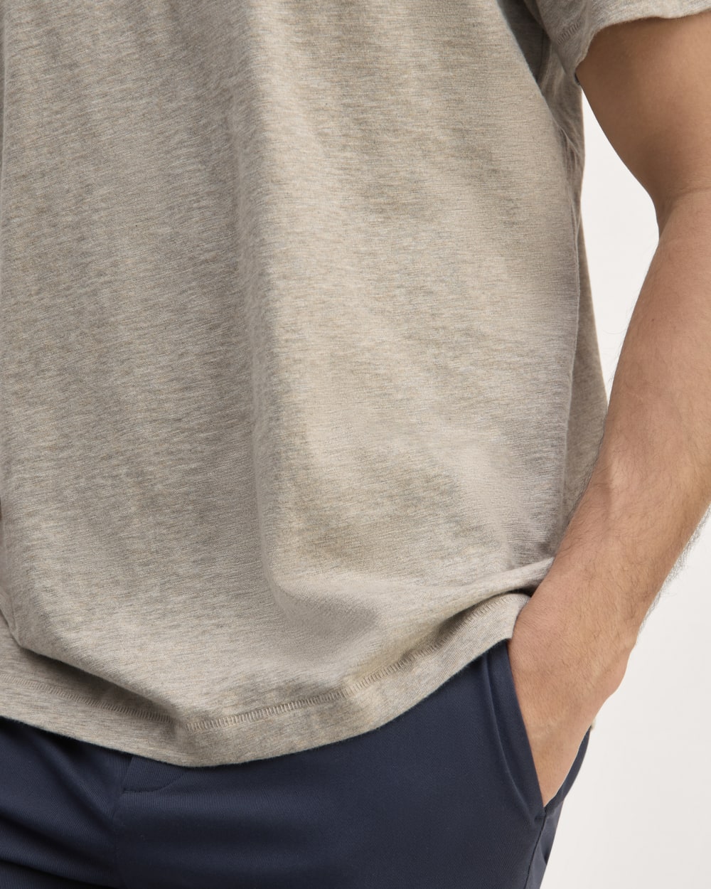 The Cotton Slub Henley | Heather Oatmeal
