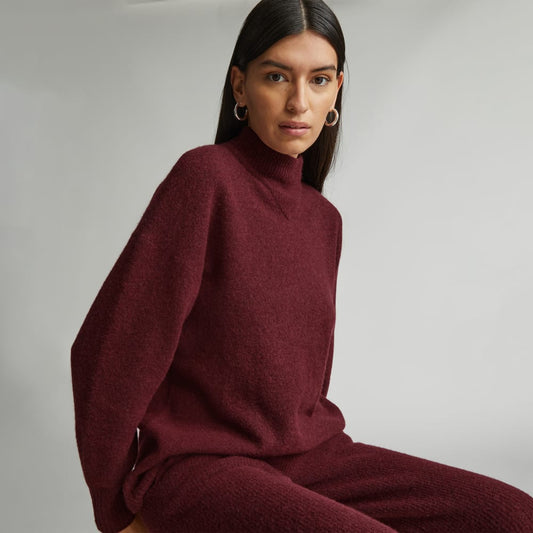 The Cozy-Stretch Pullover | Brandy