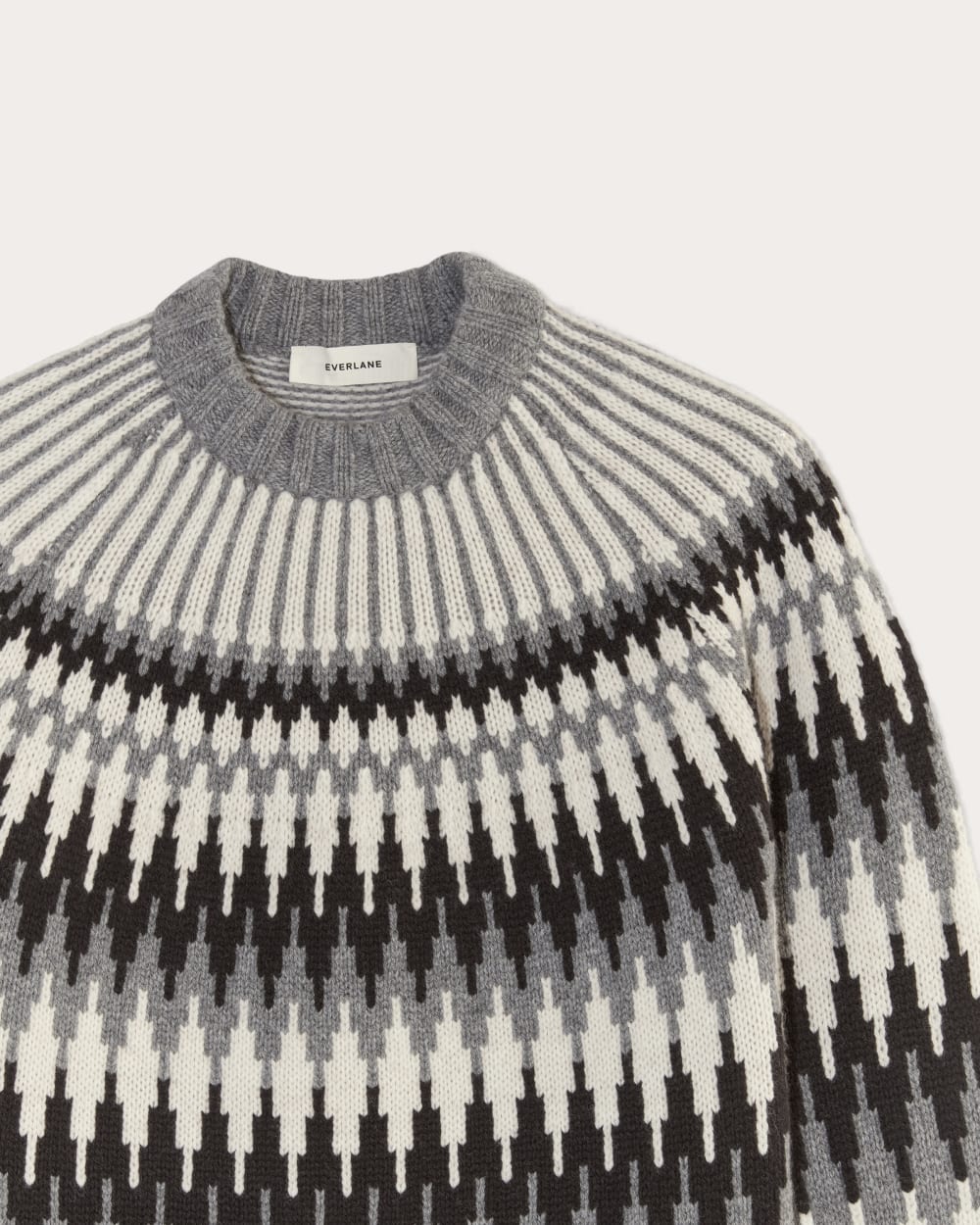 The Fair Isle Crew | Grey / Black Fair Isle