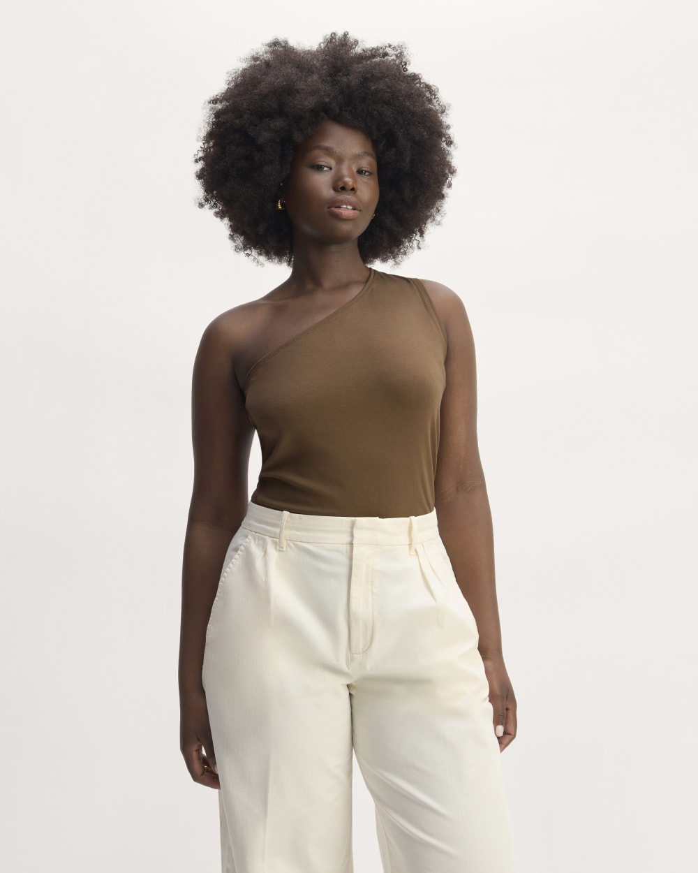 The Form One-Shoulder Tank | Cocoa
