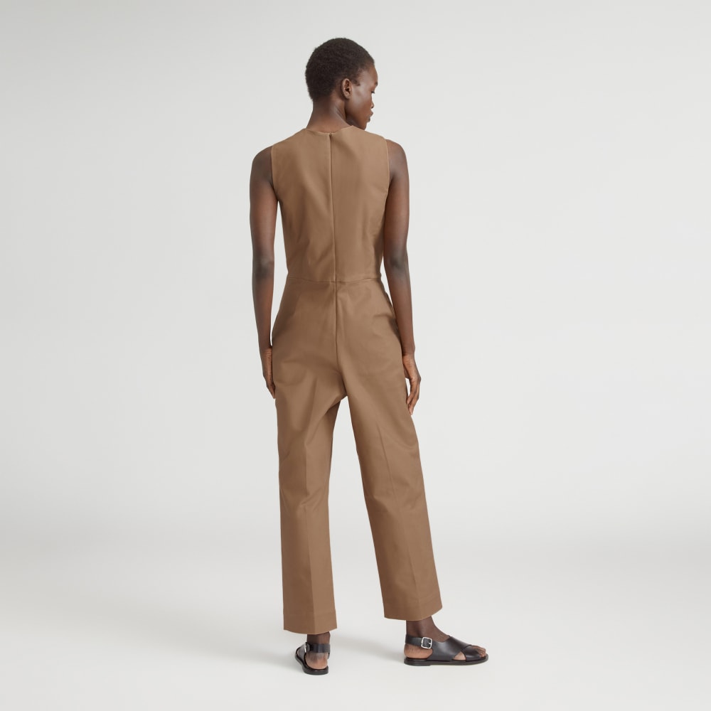The Structured Cotton Jumpsuit | Toasted Coconut