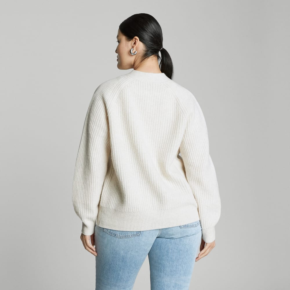The Felted Merino Cardigan | Heathered Oat