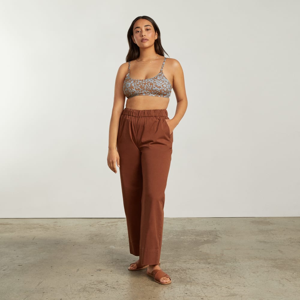 The Scoop-Neck Bikini Top | Honey Floral