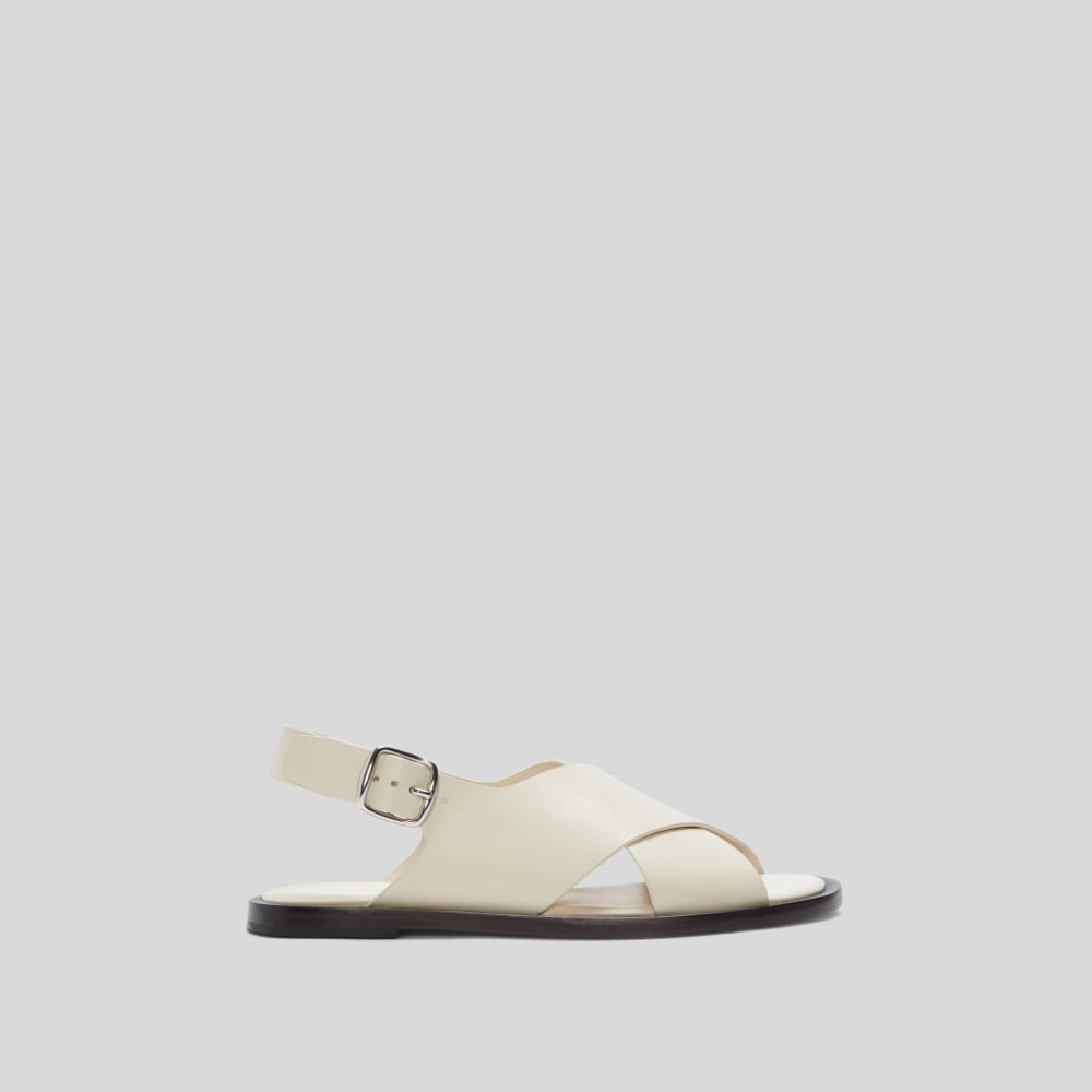 The City Crossover Sandal | Parchment