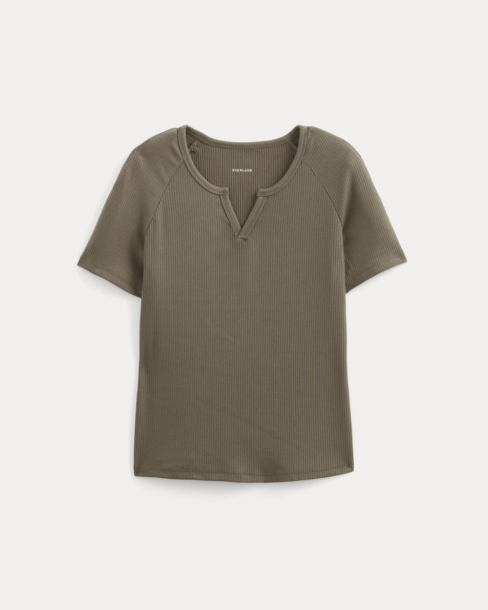 The Shimmy V-Neck Top | Taupe