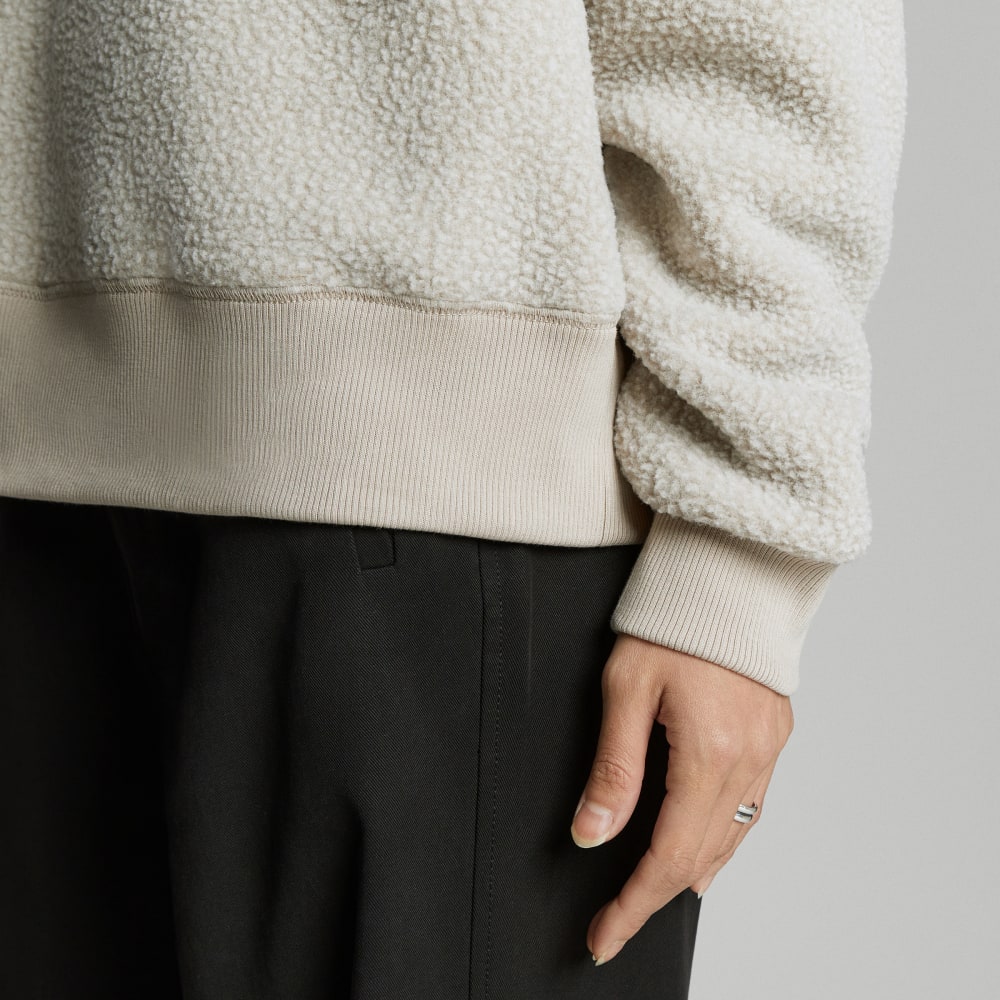 The ReNew Teddy Oversized Crew | Oat