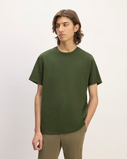The Premium-Weight Crew | Uniform | Deep Moss Green