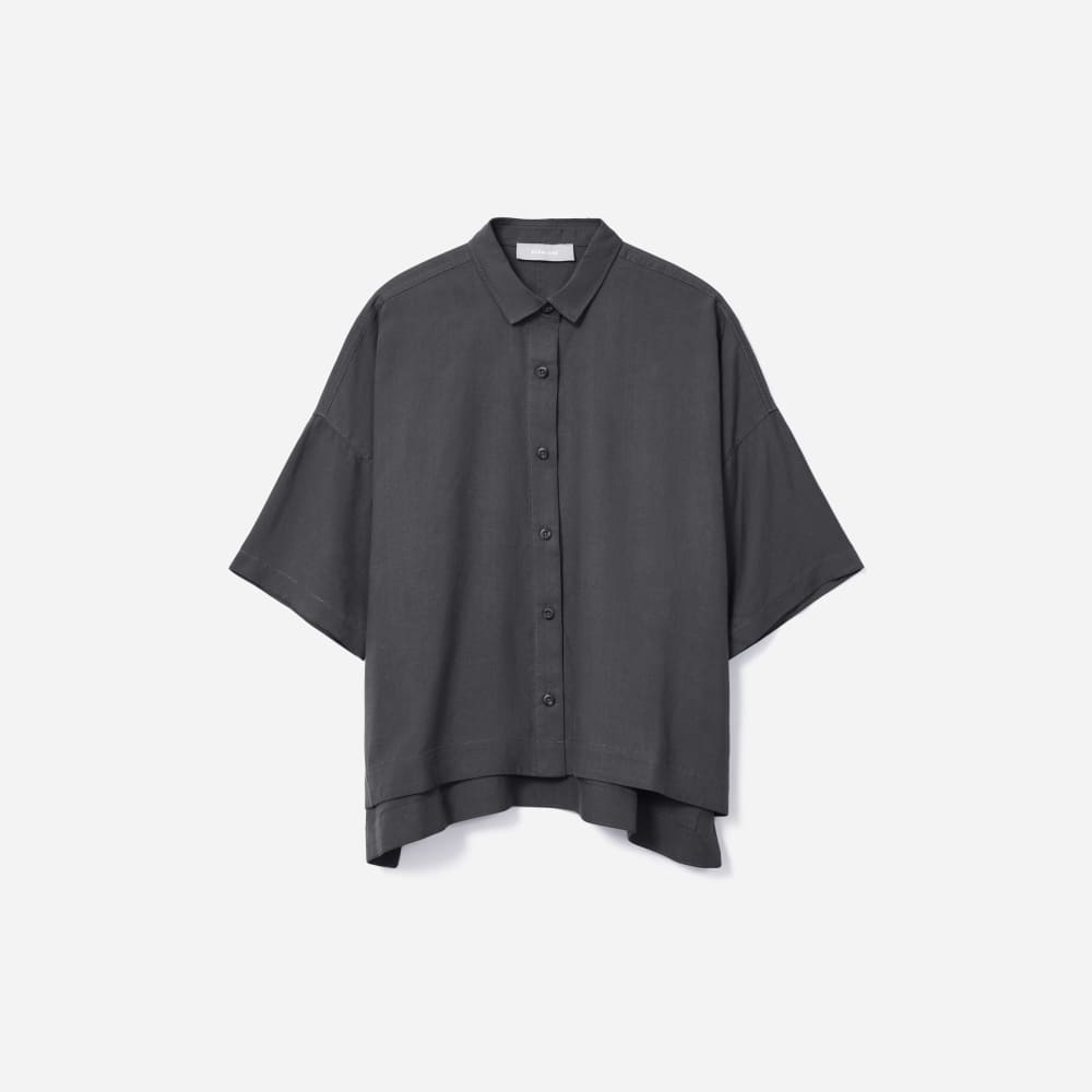 The Drapey Square Shirt | Slate Grey