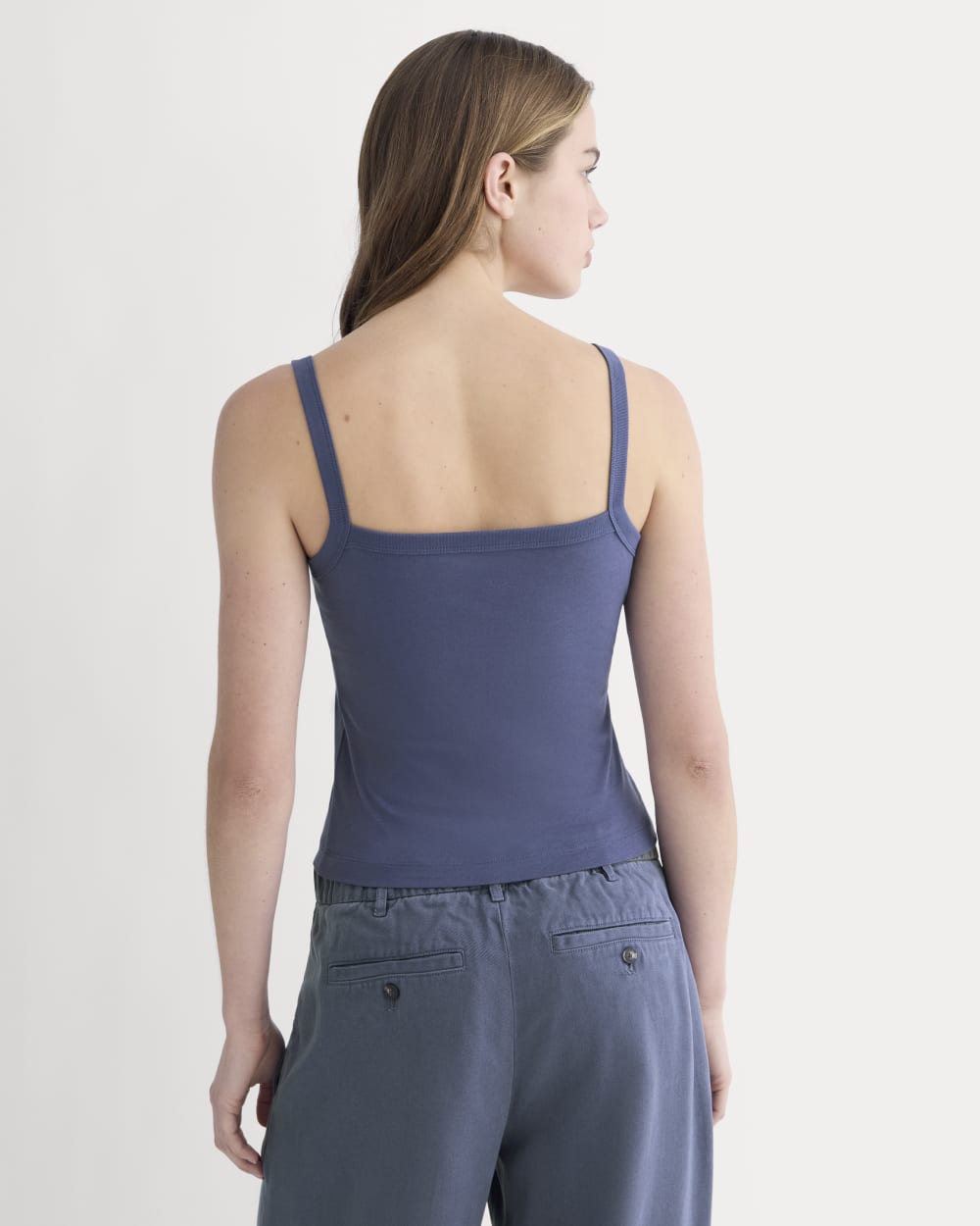 The Essential Square-Neck Tank | Deep Cobalt