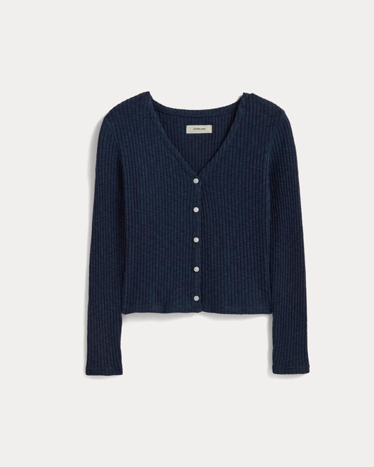 The Cozy Rib Cardigan | Navy